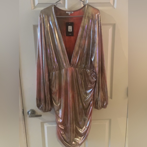 PINK METALLIC DRESS - Picture 2 of 2